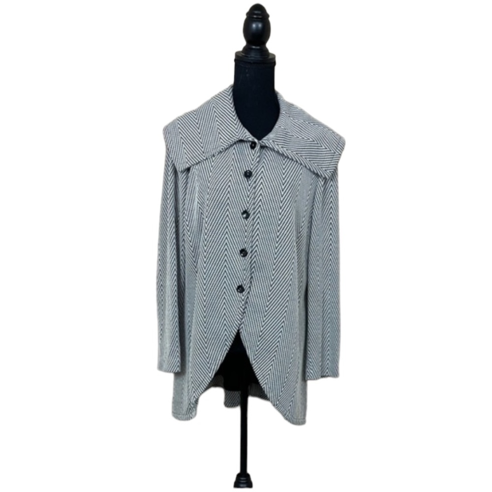 Chloe Madison Herringbone Print Blazer/Jacket (DM)
